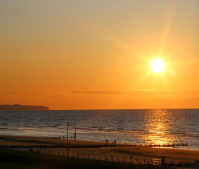 Golden Hour, Sunset over sea.