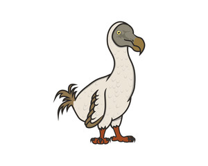 Detailed Dodo Bird with Standing Gesture Illustration