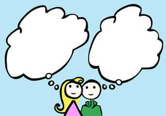 simple characters_couple_daydream_cloud_separate_blank_by jziprian