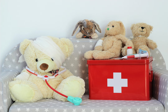 Wartezimmer in der Pl&uuml;schtierklinik
