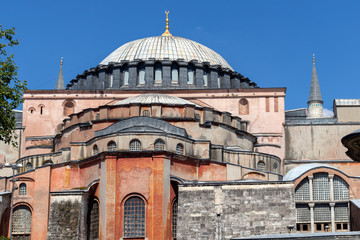 Fototapeta na wymiar Hagia Sophia Museum in city of Istanbul