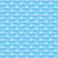 Paper ribbon seamless pattern. Blue vector illustration