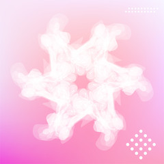 Snowflake. Christmas Star. Winter Background