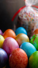 Easter set. Colour eggs