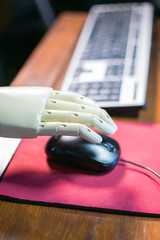 Robotic hand using a computer mouse