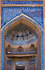 Iwan in der Konya Ark Zitadelle, Khiva, Usbekistan