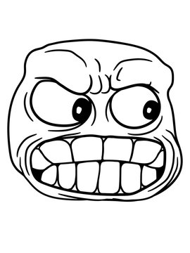 wütend böse beherrschung verloren zusammen reißen sauer verärgert stinksauer zähne knirschen ausrasten wahnsinnig werden durchdrehen comic cartoon clipart gesicht lustig