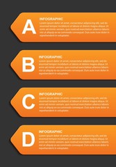 Infographics for business presentations, information banner, visualization idea, timeline or web design.