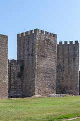 Fototapeta na wymiar Ruins of Smederevo Fortress in town of Smederevo, Serbia
