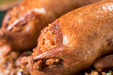 Oriental Roasted Hamam Meal with Mahshy and stuffed food