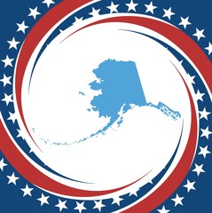 Vintage label Alaska