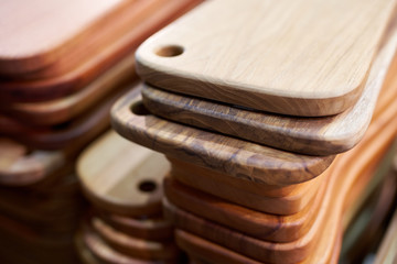 various shapes of wood cutting board