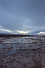 The Geyser Strokkur in Iceland