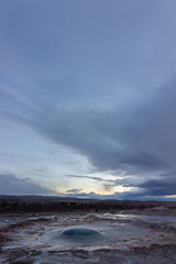 The Geyser Strokkur in Iceland