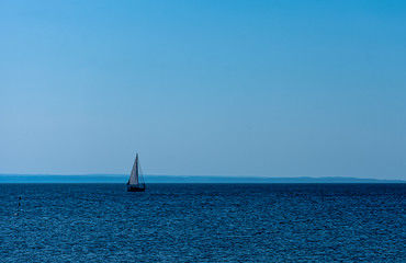 Sailing yacht at Baltic Sea - Hel, Pomerania, Poland