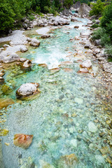 River Lumi i Vablones in National Park Valbona in Albania, Europe