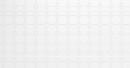hexagonal white grid design background 3d-illustration