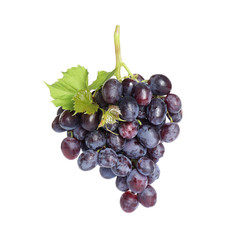 Bunch of fresh ripe juicy grapes isolated on white
