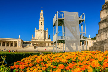Fatima Sanctuary - Portugal - Holy Place where the Virgin Mary appeared to tree children in the...