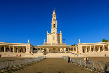 Naklejka premium Fatima Sanctuary - Portugal - Holy Place where the Virgin Mary appeared to tree children in the early 1900´s