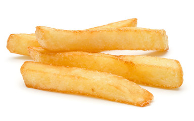 French Fried Potatoes isolated on white background