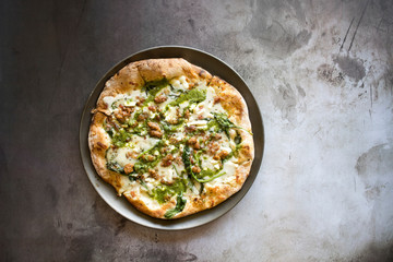 Spinach and Chicken Sausage Pizza