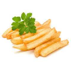 French Fried Potatoes isolated on white background