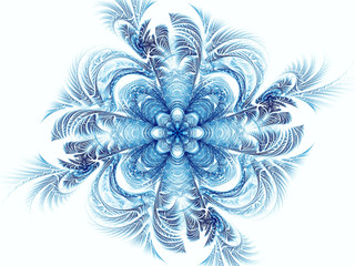 Abstract mandala or flower - digitally generated image