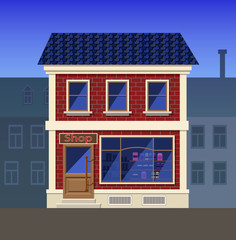 A small grocery store in the old house.