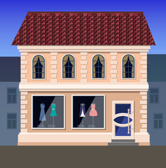 Shop of elite clothes.