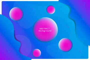 light blue abstract background with colored circles with pink gradients