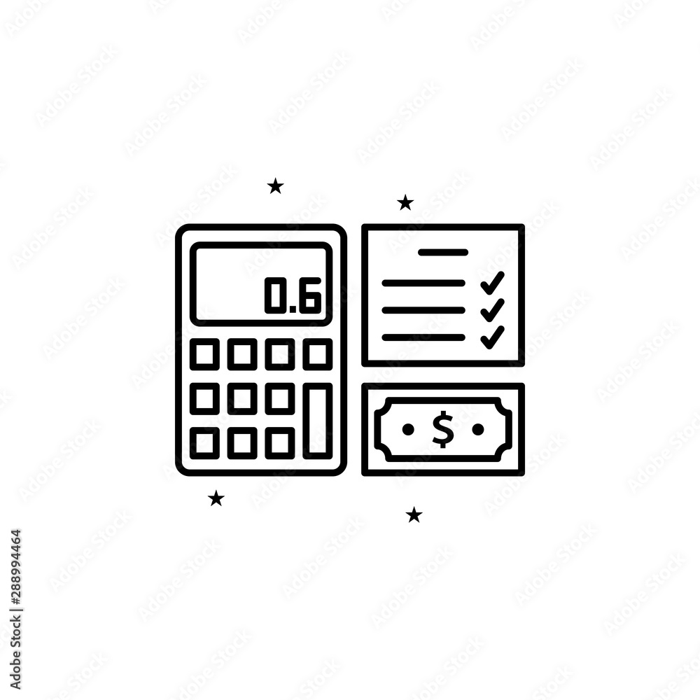 Poster budgeting event management icon. element of event management icon