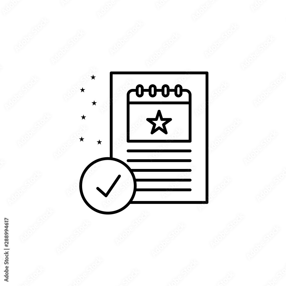 Poster event project icon. element of event management icon