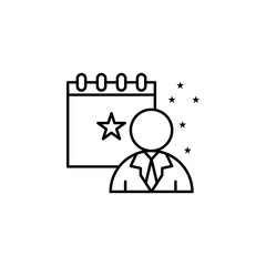 Event planner icon. Element of event management icon