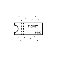 Ticket event management icon. Element of event management icon