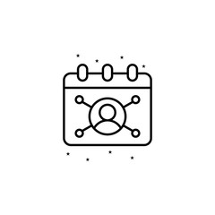 Networking event icon. Element of event management icon