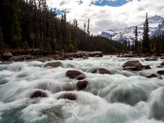 rivière rapide dans les montagnes