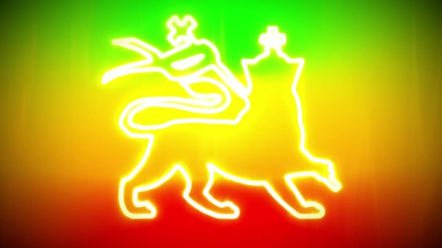 Lion of Judah Rastafari background animation