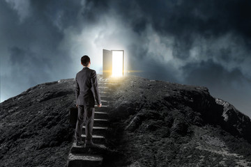 Success ladder in the sky