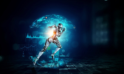 Motion caption virtual reality. Mixed media