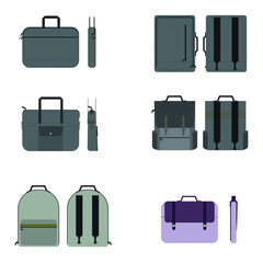 set of vintage suitcases