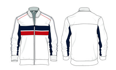 jacket template design vector sweater windbreaker © Ronillo
