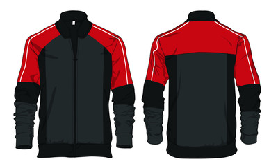 jacket template design vector sweater windbreaker © Ronillo