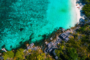 Aerial View of Boulder Island, Myanmar