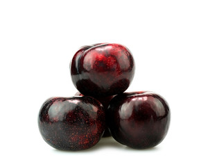 plum on a white background