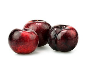 plum on a white background