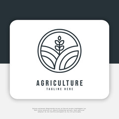 Agriculture Logo Design Inspiration, Vector illustration