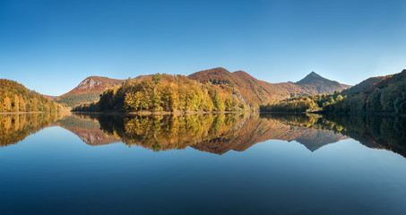 Ruzin lake Slovakia mirror