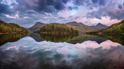 Ruzin lake Slovakia mirror