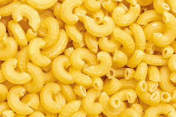 raw italian macaroni pasta food for background